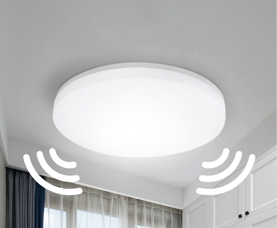 Efficient Lighting: LED downlights and ceiling lights with sensors, light only when you need it.