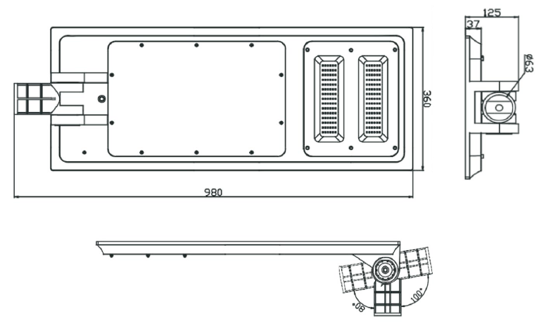 Esquema Dimensional SS910N